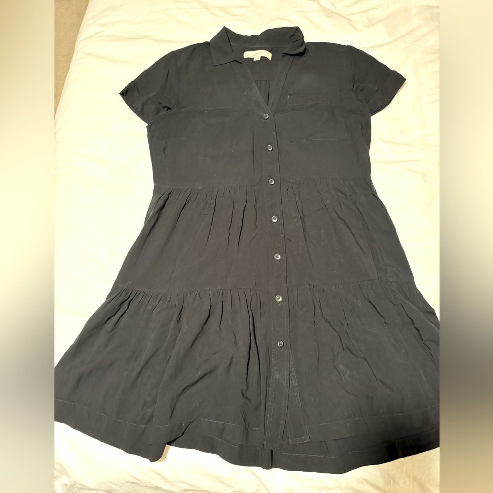 LOFT black shirt dress